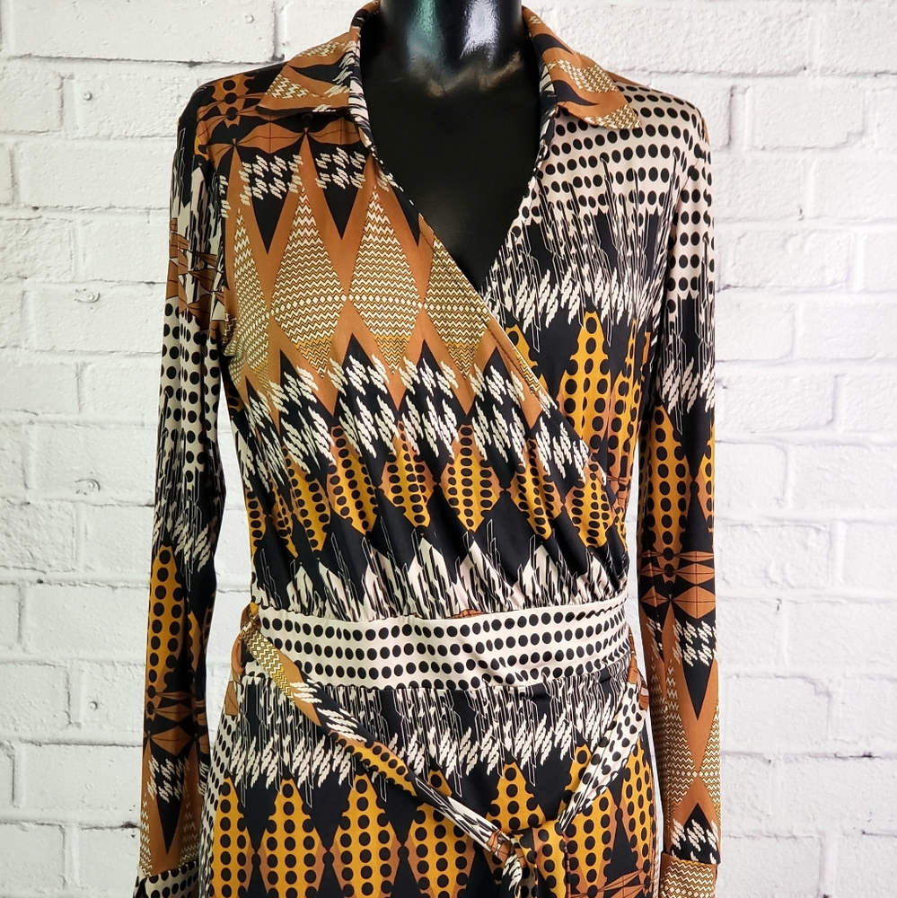 S-Twelve Wrap Dress-Size Small